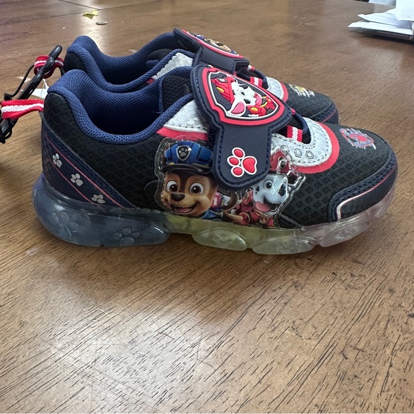 Paw Patrol Kids Sneakers - Black, Red, and Blue light up - Picture 2 of 11